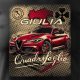 Topslang Koszulka z samochodem Alfa Romeo Giulia Quadrifoglio męska czarna REGULAR M 2