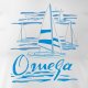 Topslang Koszulka żeglarska dla żeglarza z jachtem żaglówką sailing jacht omega męska biała REGULAR S 1