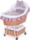 WickerPL Baby Łóżeczko wiklinowe dla niemowląt 90x60 H32/60 cm 1