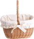 WickerPL Wiklinowy kosz prezentowy kosz zakupowy naturalny z obszyciem 37x29 H19/30 cm 3