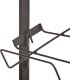 WickerPL Metalowy stojak ekspozycyjny do sklepu lub piekarni z koszami wiklinowymi 46x36 H132/142 cm 8