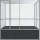 vidaXL vidaXL Woliera, srebrna, 211x207x212 cm, stal 3