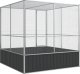 vidaXL vidaXL Woliera, srebrna, 211x207x212 cm, stal 5