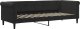 vidaXL vidaXL Sofa rozsuwana z szufladami, czarna, 80x200 cm, aksamit 4