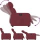 vidaXL vidaXL Elektryczny fotel rozkładany, winna czerwień, obity tkaniną 7