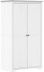 vidaXL vidaXL Szafa BODO, biała, 99x53,5x173 cm, lite drewno sosnowe 2