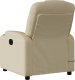 vidaXL vidaXL Fotel rozkładany, kremowy, obity tkaniną 5