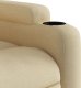 vidaXL vidaXL Fotel rozkładany, kremowy, obity tkaniną 8