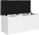vidaXL Ławka ze schowkiem, biała, 102x42x45 cm materiał drewnopochodny 4