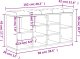 vidaXL vidaXL Ławka na buty, dąb sonoma, 102x32x50cm, materiał drewnopochodny 10