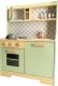 KIK Kuchnia drewniana MDF dla dzieci miętowa 3
