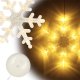 Dekoracja świąteczna KIK Lampki LED wisząca dekoracja świąteczna śnieżynka 45cm 10 LED 1