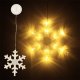 Dekoracja świąteczna KIK Lampki LED wisząca dekoracja świąteczna śnieżynka 45cm 10 LED 2