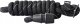Kerbl KERBL Smycz sznurkowa GoLeyGo, z Adapterem,czarna, 12mm x 140-200cm,M,max.15kg 1