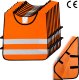 Insafe Kamizelka odblaskowa ostrzegawcza dla dzieci przedszkolaków 42x45cm 10szt 1