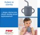 Reer Kubek silikonowy niewysypek ze słomką pokrywką na przekąski 2w1 180ml REER 3
