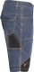INDUSTRIAL STARTER IS-8839B - Bermudy Jeans Extreme, jeansowe spodnie o sportowym kroju, posiadają cztery kieszenie, materiał 98% bawłna S 1