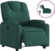 vidaXL Elektryczny fotel rozkładany, ciemnozielony, obity tkaniną 2