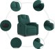 vidaXL Elektryczny fotel rozkładany, ciemnozielony, obity tkaniną 8