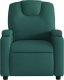 vidaXL Elektryczny fotel rozkładany, ciemnozielony, obity tkaniną 9