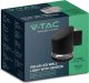 Kinkiet V-TAC Kinkiet Ogrodowy Ścienny Solarny 1W LED Czarny IP54 VT-1138 3000K 70lm 2