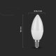 V-TAC Żarówka LED V-TAC SAMSUNG CHIP 6,5W E14 Świeczka VT-268 4000K 600lm 5 Lat Gwarancji 3
