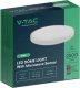Lampa sufitowa V-TAC Plafon V-TAC 24W LED Okrągły 35cm Natynkowy Pilot Czujnik Ruchu IP44 Biały VT-8624S 3000K 2500lm 3