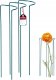 Kadax Podpora Do Roślin Kwiatów Róż Podpórka 3x115cm 13