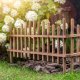 Kadax Płotek Ogrodowy Drewniany Palisada 85cm 1