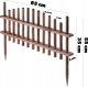 Kadax Płotek Ogrodowy Drewniany Palisada 85cm 2