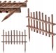 Kadax KADAX Płotek Ogrodowy Drewniany Palisada 60cm 1