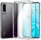 Hello Case Etui do Huawei P30 (Pancerne, Silikonowe, Przezroczyste) Szkło Pełne 5D 1