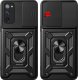 Hello Case ETUI PANCERNE DO SAMSUNG GALAXY S20 FE CZARNE OBUDOWA ARMOR HOLDER SZKŁO 1