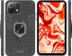 Hello Case ETUI PANCERNE DO XIAOMI MI 11 LITE CZARNE OBUDOWA ARMOR HOLDER RING SZKŁO 1