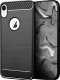 Hello Case Etui Do iPhone XR (Pancerne, Karbon, Karbonowe, Czarne) Szkło Pełne 5D 2