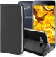 Hello Case ETUI Z KLAPKĄ DO SAMSUNG GALAXY J3 2016 CZARNE ZAMYKANE MAGNETYCZNE KABURA 1