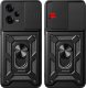 Hello Case ETUI PANCERNE DO XIAOMI REDMI NOTE 12 5G CZARNE OBUDOWA ARMOR HOLDER RING 6
