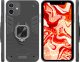 Hello Case ETUI PANCERNE DO IPHONE 12 MINI CZARNE OBUDOWA ARMOR HOLDER RING SZKŁO 9H 2