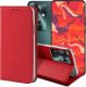 Hello Case ETUI Z KLAPKĄ DO OPPO RENO 11F 5G CZERWONE ZAMYKANE MAGNETYCZNE KABURA FLIP 1