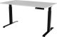 Cama Meble Biurko z elektryczną regulacją wysokości MOON LONG 150x80x72-120 czarny/biały 4