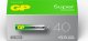 GP 1x40 GP Super Alkaline AAA Micro Batteries PET Box 03024AETA-B40 1
