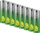 GP 4+4 Super Alkaline 1,5V AA Mignon LR06 Rel.  03015ADHETA-B8 2