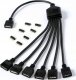 Gelid Gelid Solutions 1-zu-6 Splitterkabel für RGB / ARGB Header - 300 mm 4