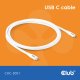 Club 3D Club3D Lifestyle USB-C Kabel  PD 240W,20Gbps  2m weiß  St/St retail 1