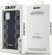 DKNY Leather Checkered Mono Pattern MagSafe - Etui iPhone 11 (czarny) 8