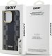 DKNY Leather Checkered Mono Pattern MagSafe - Etui iPhone 14 Pro (czarny) 11