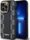 DKNY Leather Checkered Mono Pattern MagSafe - Etui iPhone 14 Pro (czarny) 4