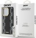 DKNY Leather Checkered Mono Pattern MagSafe - Etui iPhone 15 Pro (czarny) 11