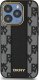 DKNY Leather Checkered Mono Pattern MagSafe - Etui iPhone 15 Pro (czarny) 6