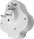 Maclean Gniazdko prądowe rozgałęźnik z 2 gniazdami i USB A/C 2.4A 2x16A (MCE336) 3